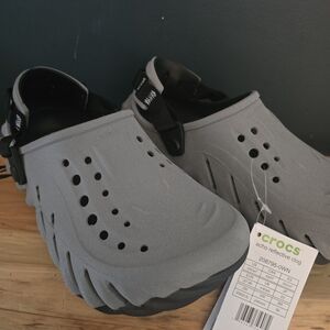 Gray Crocs Echo Reflective Clog
